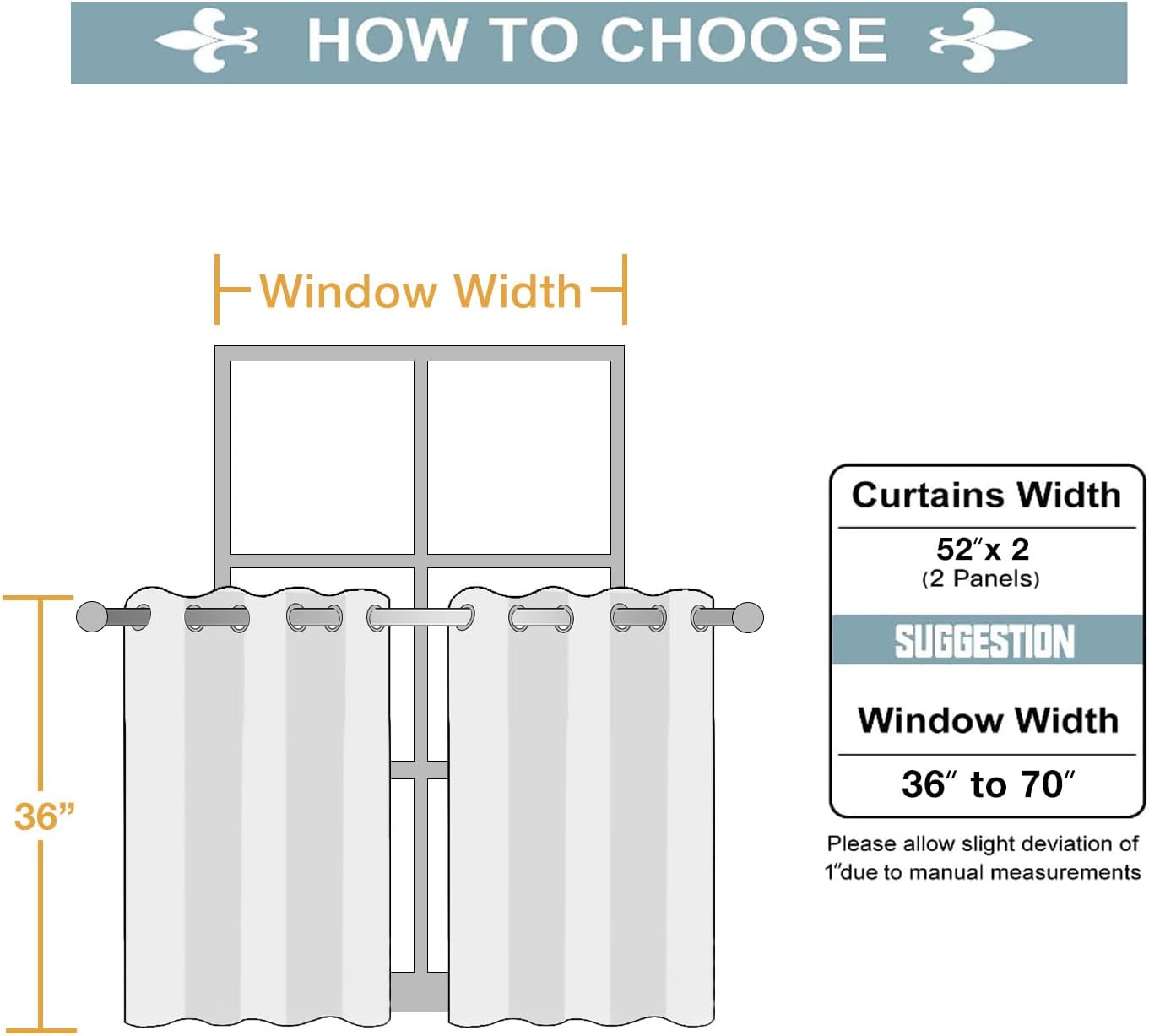 ChrisDowa Small Window Curtains for Kitchen and Bedroom - Grommet Short Thermal Insulated Room Darkening Curtains (2 Panels, Forest Green, 52 x 36 Inch)