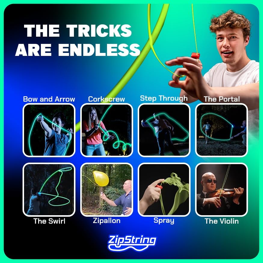 Luma - The Patented Glow-in-The-Dark Toy That Flies a Loop of String, Creates Endless Shapes and Tricks Built-in LED for Glowing Fun. Perfect STEM Gift for Kids & Adults. Wonderment Awaits
