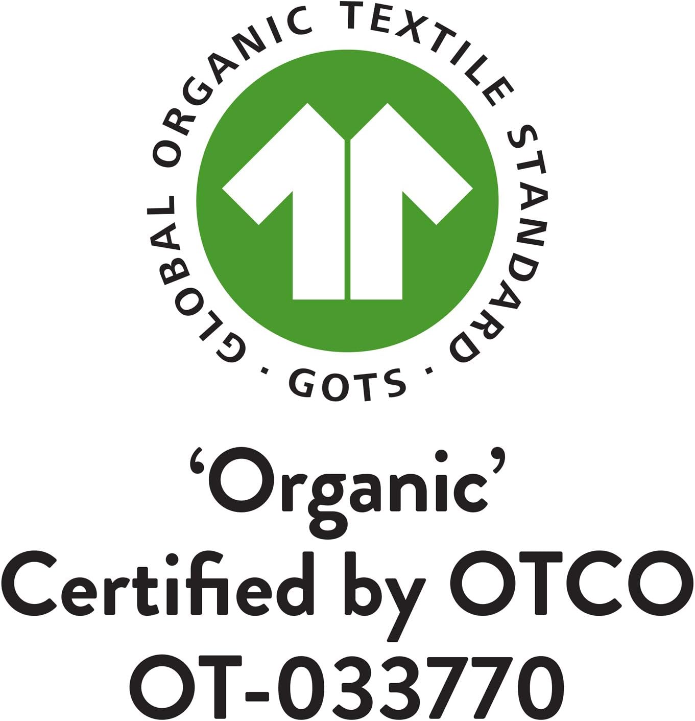 HonestBaby 10-Pack Short Sleeve T-shirts 100% Organic Cotton Baby, Toddler, Little Kids, Boys, Girls, Unisex