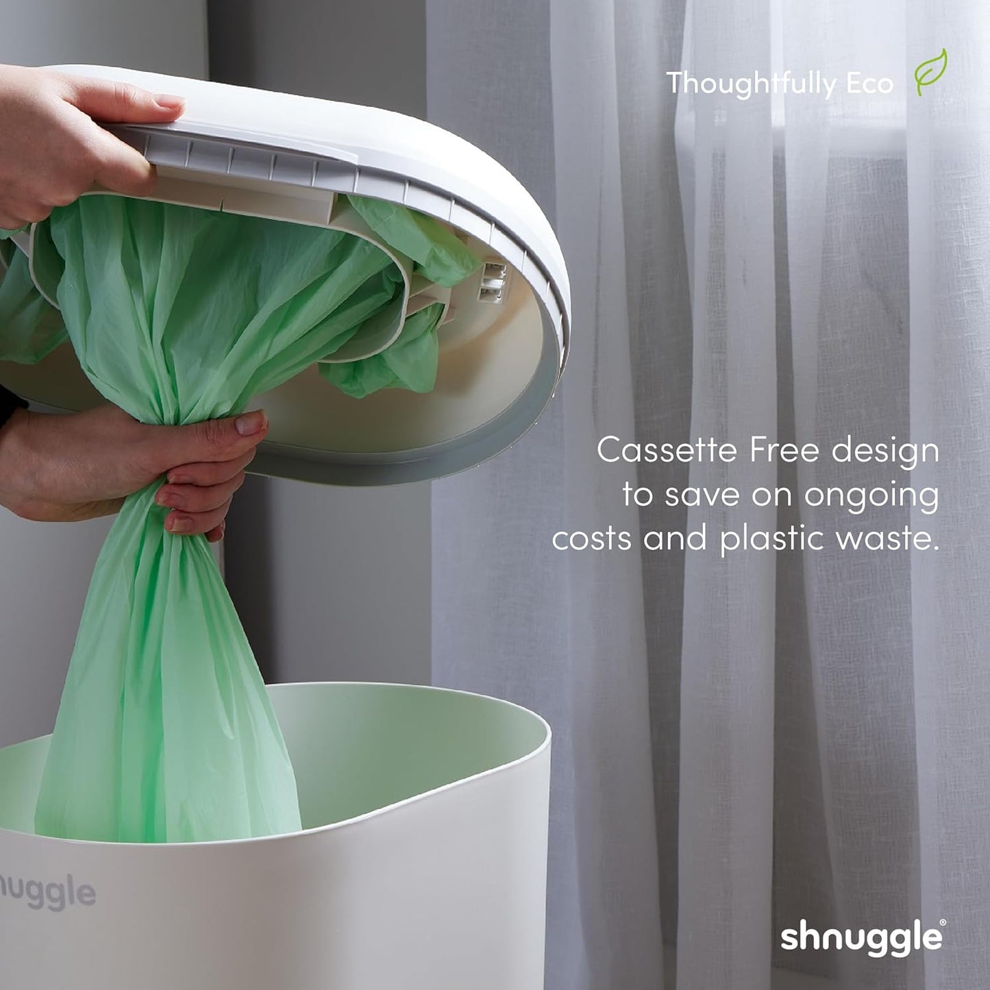 Changing Essentials Bundle - Squishy Changing Mat Grey + Eco-Touch Diaper Bin + Better Bag Liners - Wipeable, Odor-Locking, Eco-Friendly, No Costly Refills