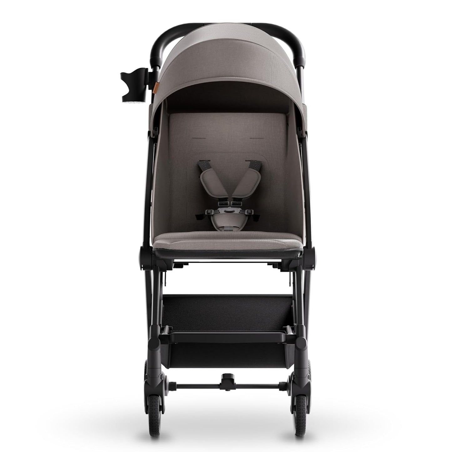 Mompush Lithe V2 Lightweight Travel Stroller, Compact Foldable Baby Stroller with Travel Bag, One-Hand Fold Stroller, Snack Tray, Mechanical Recline Seat, Airplane-Ready, UPF 50+ Canopy & Rain Cover