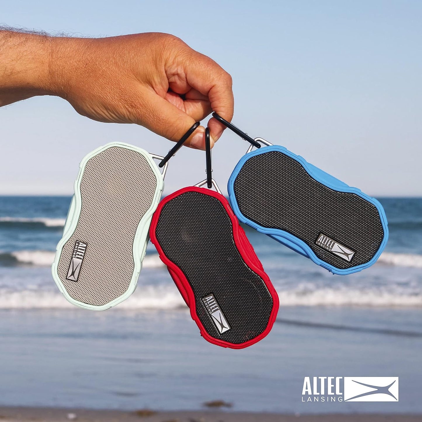 Altec Lansing Baby Boom XL - Waterproof Bluetooth Speaker, Wireless & Portable for Travel & Outdoor Use, Deep Bass & Loud Sound, 1 Pack, Black