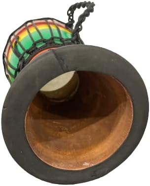 Rainbow Djembe Drum 6"x12" – Handcrafted African Drum for Kids, Preschool Music Education, Classroom Rhythm Instrument Designed in the USA