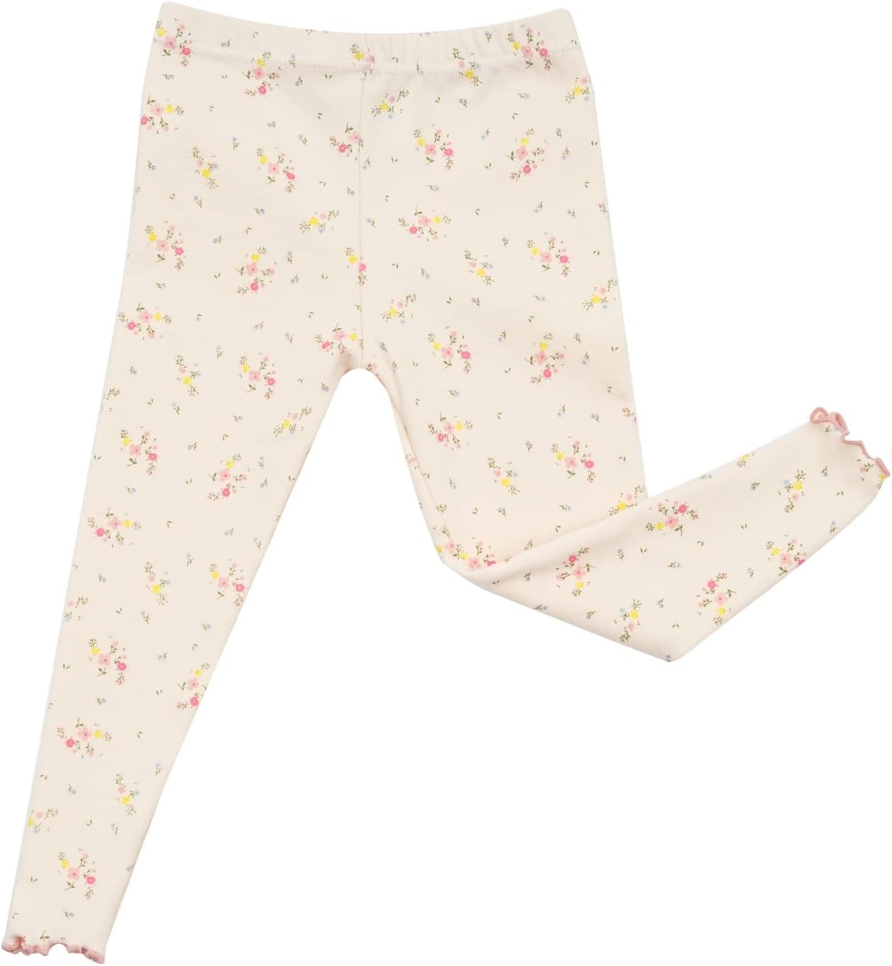 AVAUMA Baby Boy Girl Pajama Set 6M-7T Kids Cute Toddler Snug fit Flower Pattern Design Pjs Cotton Sleepwear Ruffled Shirring
