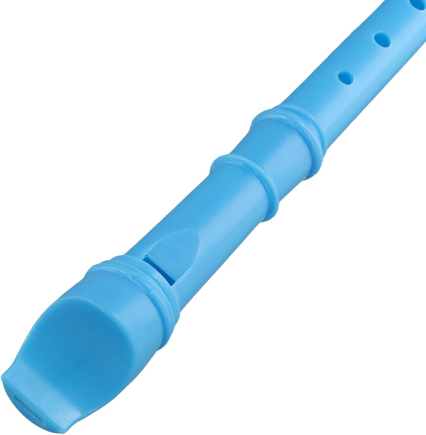 30 Pack 8 Hole Soprano Recorder Descent Flute, German Musical Recorders Instruments with Cleaning Rod, Blue Flutes for Beginners, Student Practice, School Concert