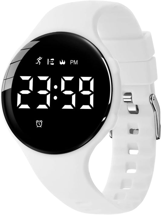 Kids Watches for Girls Boys Digital Sport Watch with Step Counter Pedometer Vibration Alarm Clock, No App Waterproof Fitness Tracker Kids Watch Boys Girls Teens Students Ages 5-16