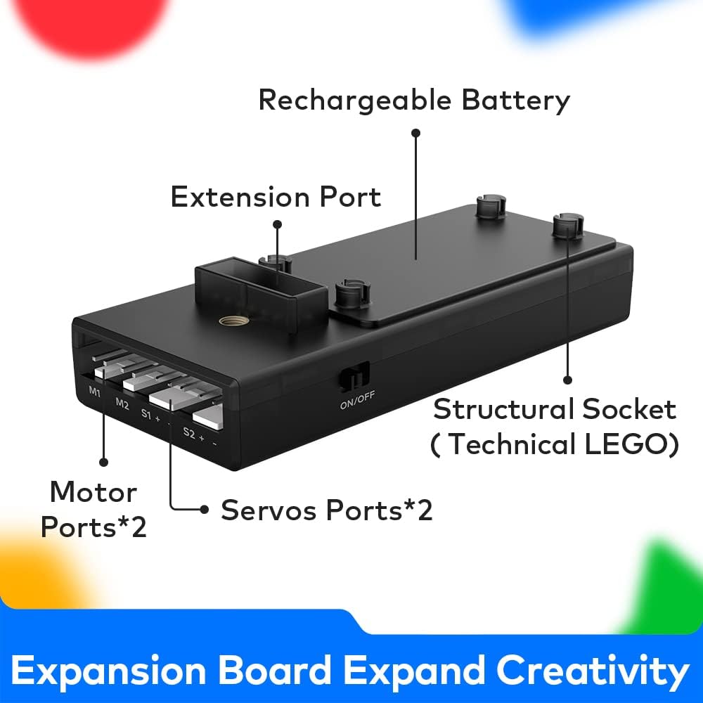 Makeblock Cyberpi Project-Based Kit, Coding for Kids 8-12 Support Scratch & Python Programming, STEM Programmable Robot Supports AI & IoT Technology with Built-in WiFi Module