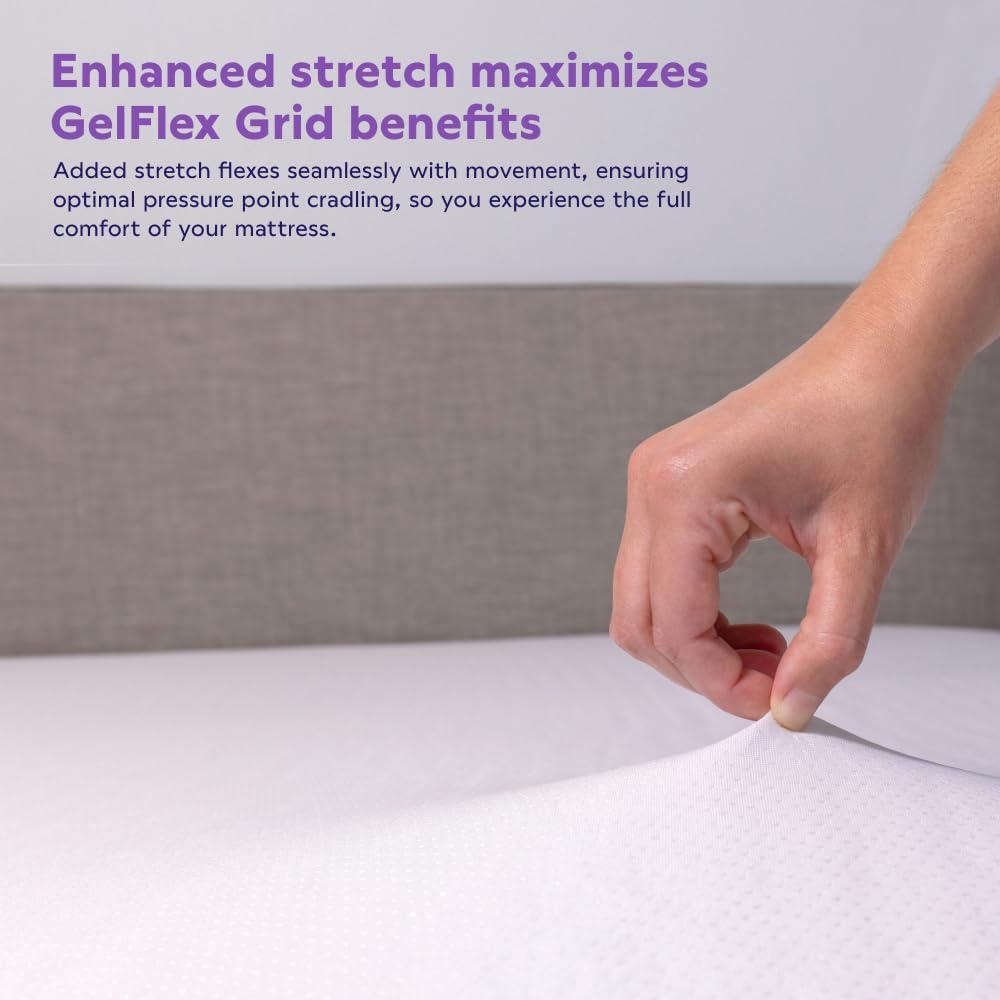 Purple Deep Pocket Waterproof Mattress Protector - King Size, Fits Mattresses 15.5" - 20" - Durable Protection with Comfort-First Design for All Mattress Types