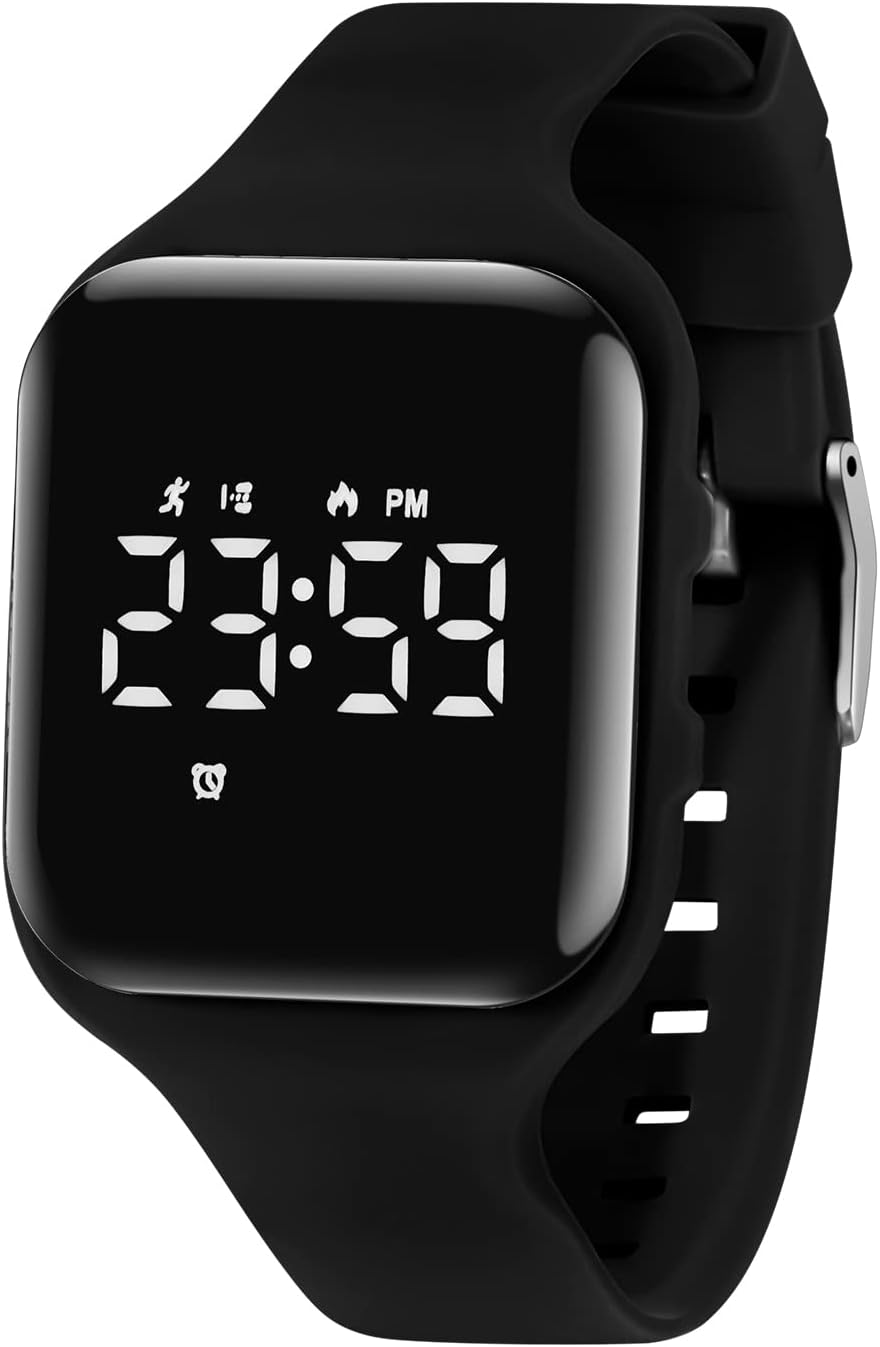 Kids Watches for Girls Boys Digital Sport Watch with Step Counter Pedometer Vibration Alarm Clock, No App Waterproof Fitness Tracker Kids Watch Boys Girls Teens Students Ages 5-16