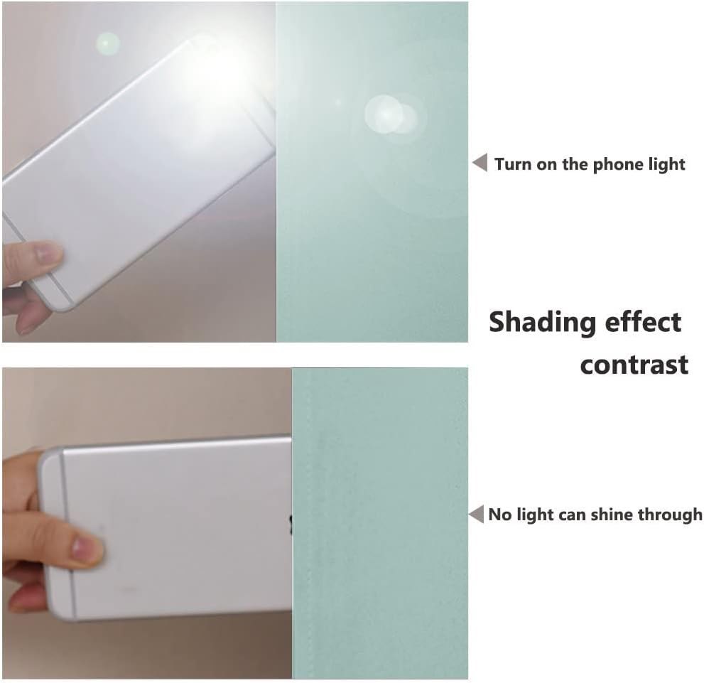 NICETOWN 100% Blackout Curtains 54 inches Long, Double-Deck Completely Blackout Window Treatment Thermal Insulated Lined Drapes for Small Window (Aqua Blue, 1 Pair, 46 inches Width Each Panel)