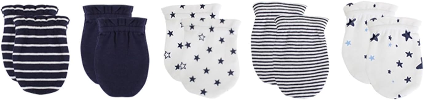 5 Pairs Baby Not Scratch Mittens 0-6 Months New Born Boy Girl Gloves Cute Infant Accessories