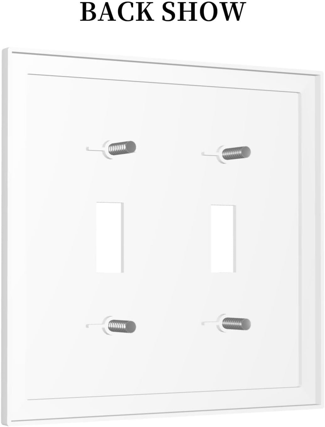 Decorative Switch Plates Sakura Plant Floral Pink Flowers 2 Gang Double Toggle Outlet Light Switch Cover Wall Plate Electrical Faceplate For Bed Room Living Room Decor