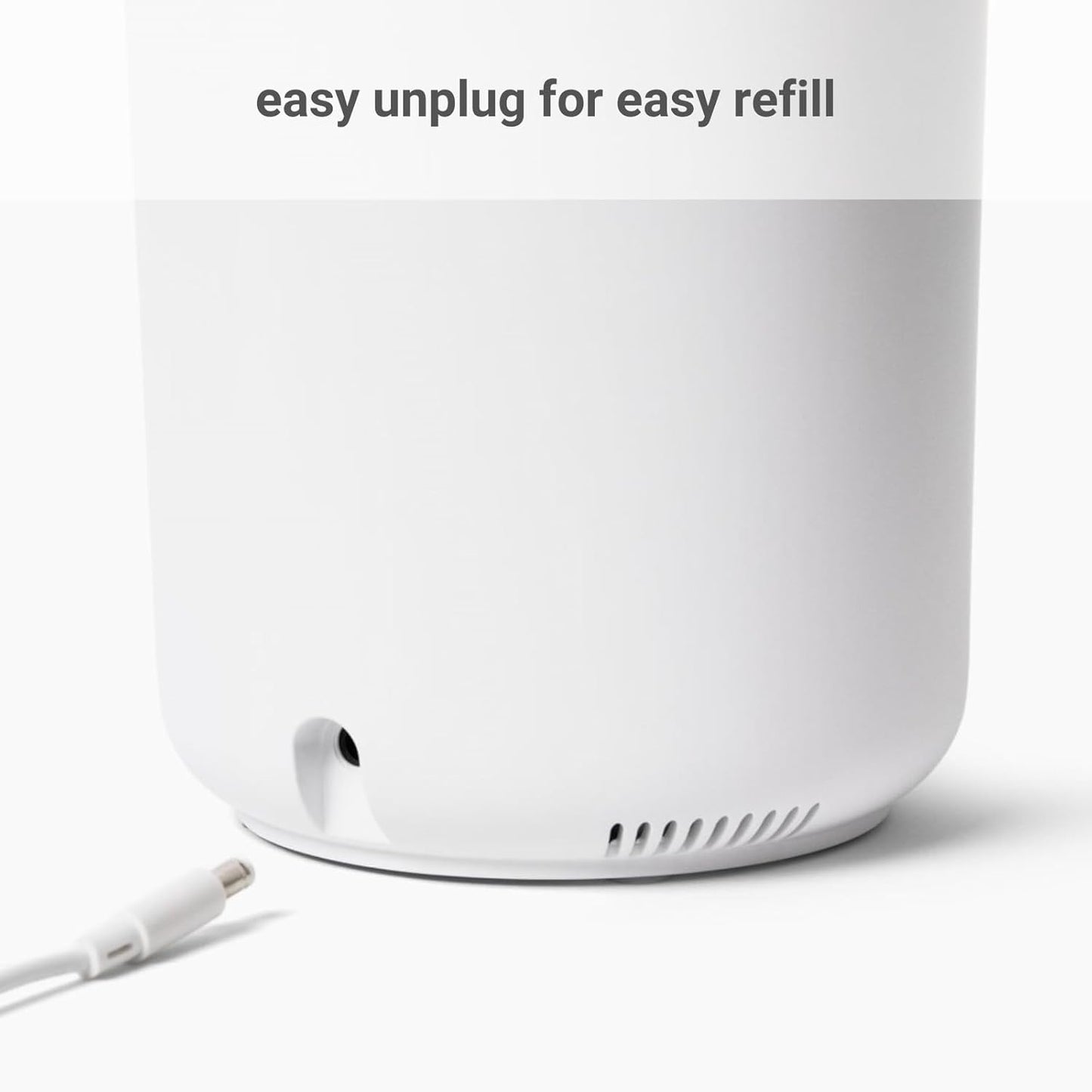 Hey Dewy Wellness Humidifier - for home, office, bathroom spa, or bedroom, with cool utrasonic mist hydration (Slate)