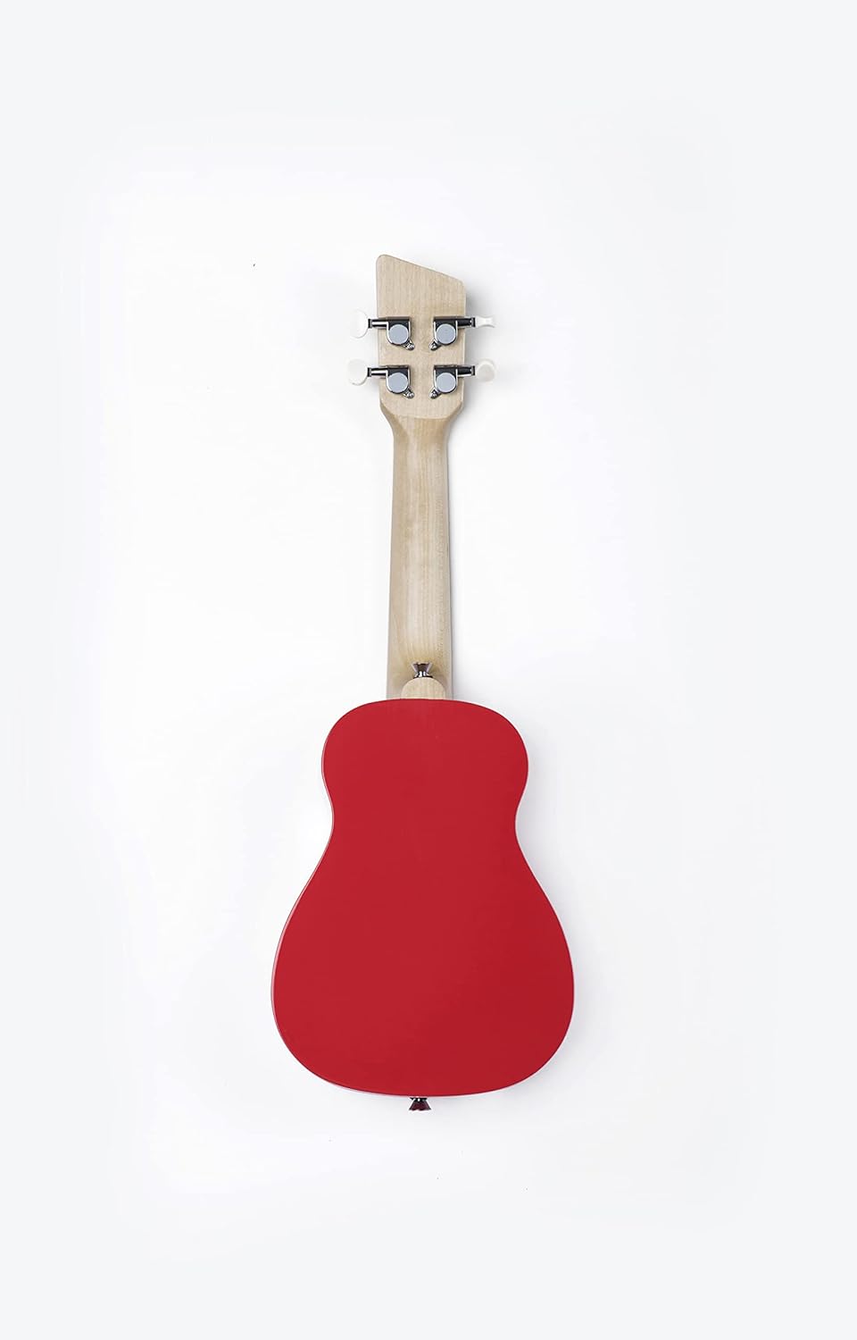 Loog Wood Soprano Ukulele for Kids & Beginners, App & Lessons, All Ages (Red)