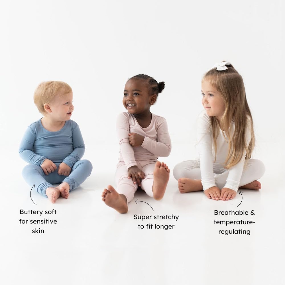 KYTE BABY Toddler Pajama Set - Pjs for Toddlers Made of Soft Bamboo Rayon Material