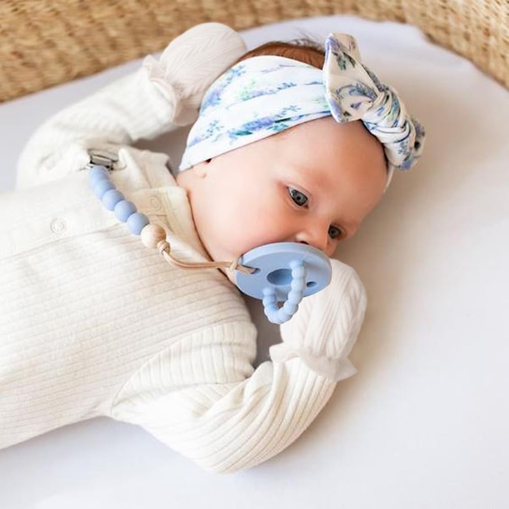 Newborn Baby Mittens No Scratch Cotton Elastic Wrist Gloves Infant Toddler Mittens for Baby Boy Girl 0-6 Months