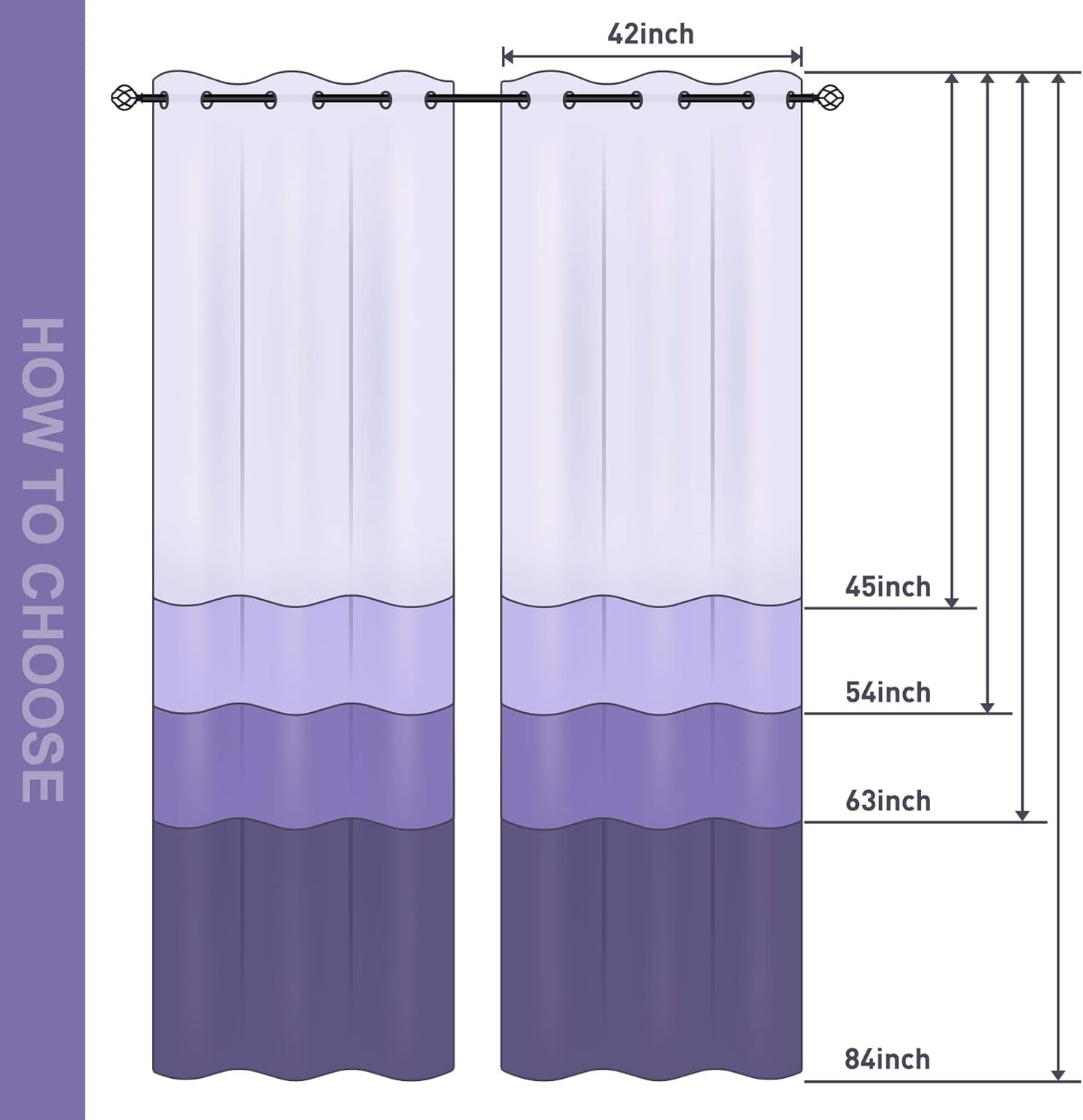Jekeno Galaxy Blackout Curtains Kids Boys Girls Bedroom Outer Space Universe Nebula Starry Sky Colorful Stars Decor Decoration Darkening Grommet Window Drapes 2 Panel Set, 42"x63"