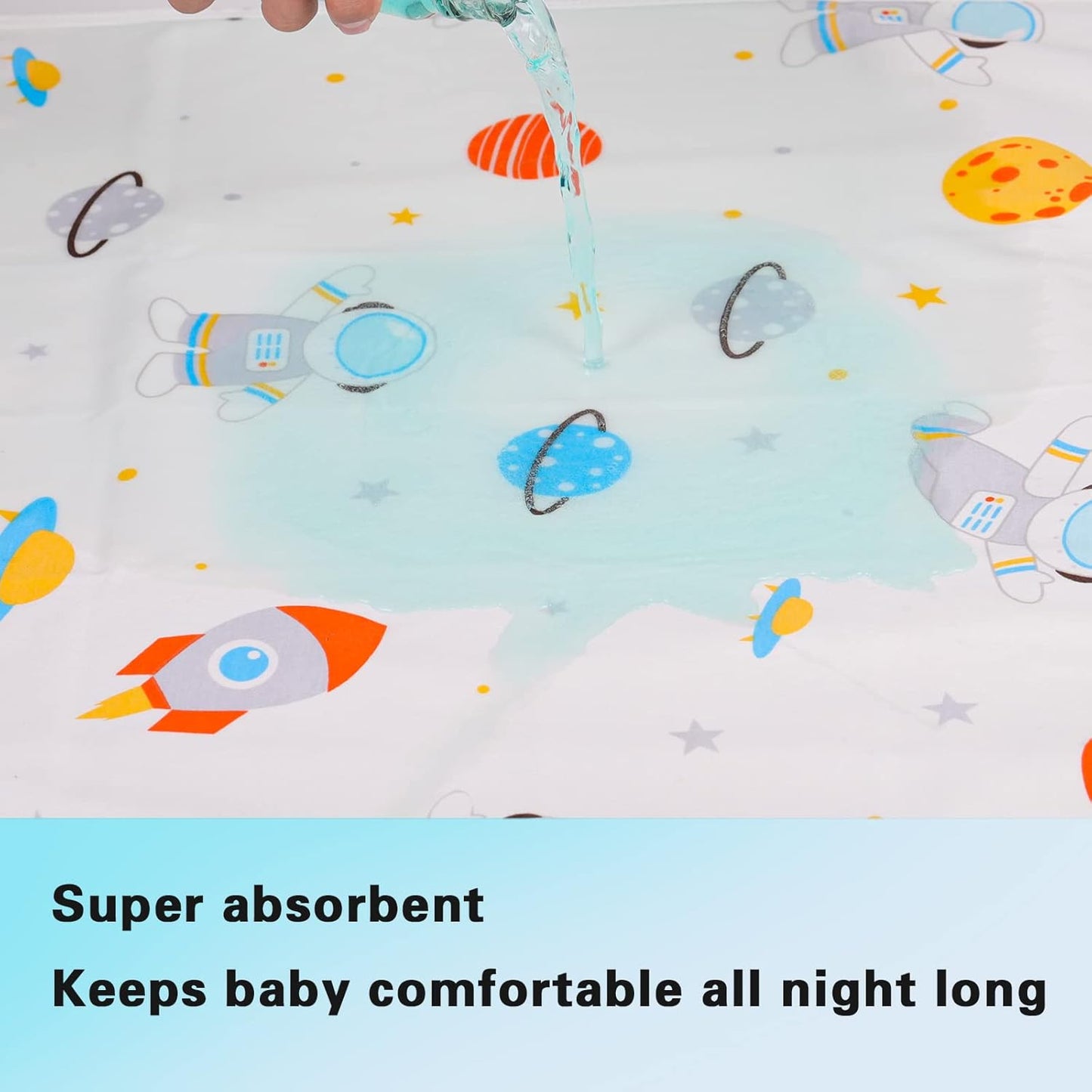 Baby Changing Pad Changing Table Pads Waterproof Large Size 37.5x27.5 Inch Portable Diaper Changing mat Liners Reusable Washable Mattress Protector for Girls & Boys 2 Pack
