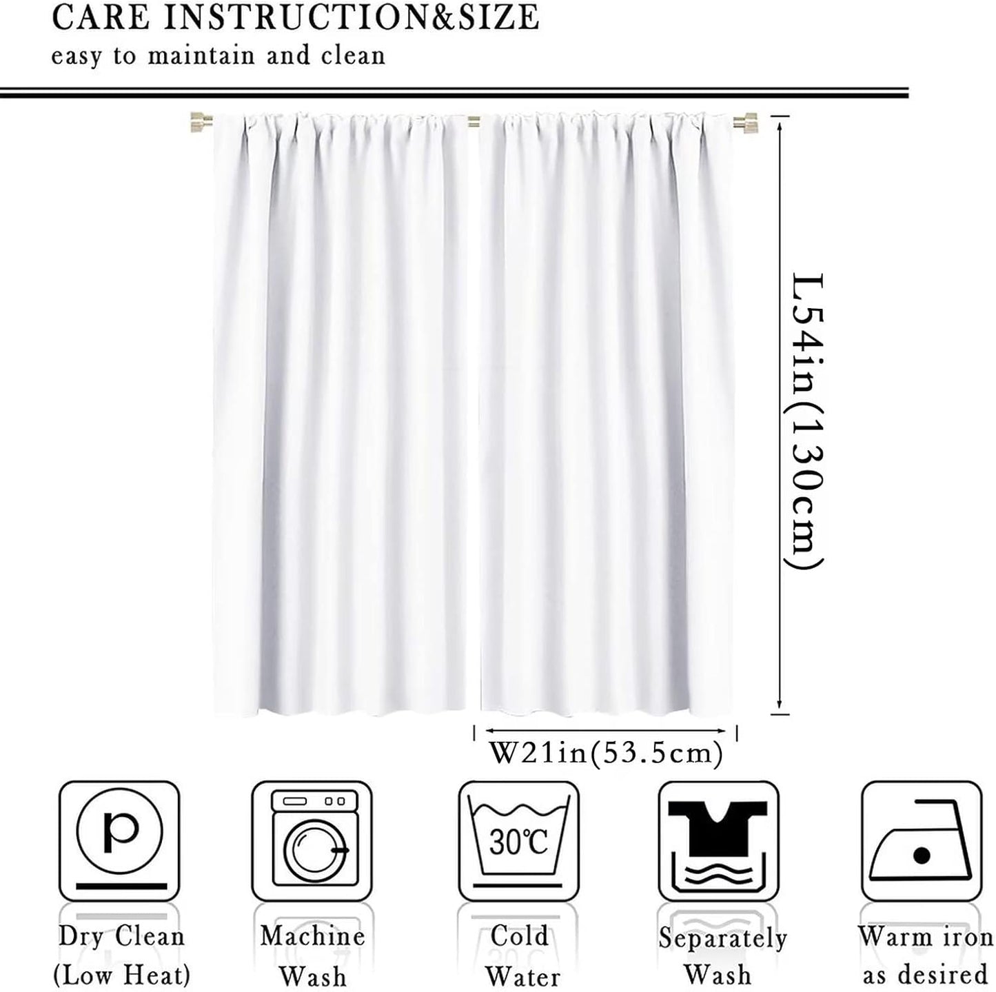 Cartoon Dinosaur Curtains for Kids Boys Girls Home Decor Colorful Cute Dino Animals Print Pattern Rod Pocket Blackout Window Drapes for Nursery Baby Bedroom Playroom W21xL54in 2 Panels