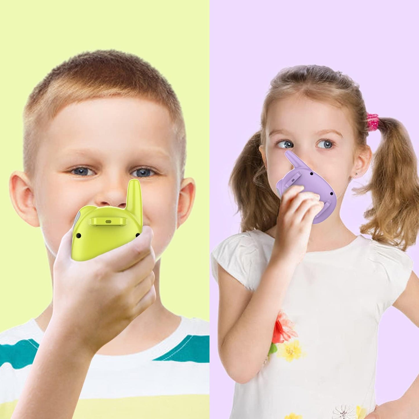 Qniglo Walkie Talkies for Kids Rechargeable 3 Pack, Christmas Birthday Gifts for Girls Age 3-12, Kid Walkie Talkie with FM Radio, Outdoor Camping Games, Spy Toys for 4 6 7 8 9 Year Old Boys Toddler