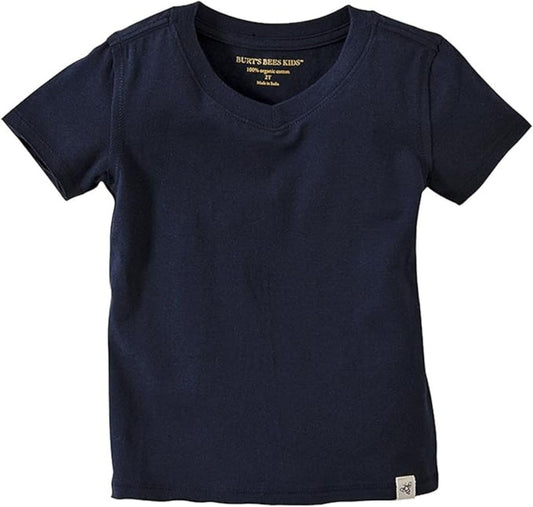 Burt's Bees Baby Baby Boys Tees, Short Long Sleeve T-Shirt V-Neck Crew Infant and Toddler Top, 100% Organic Cotton