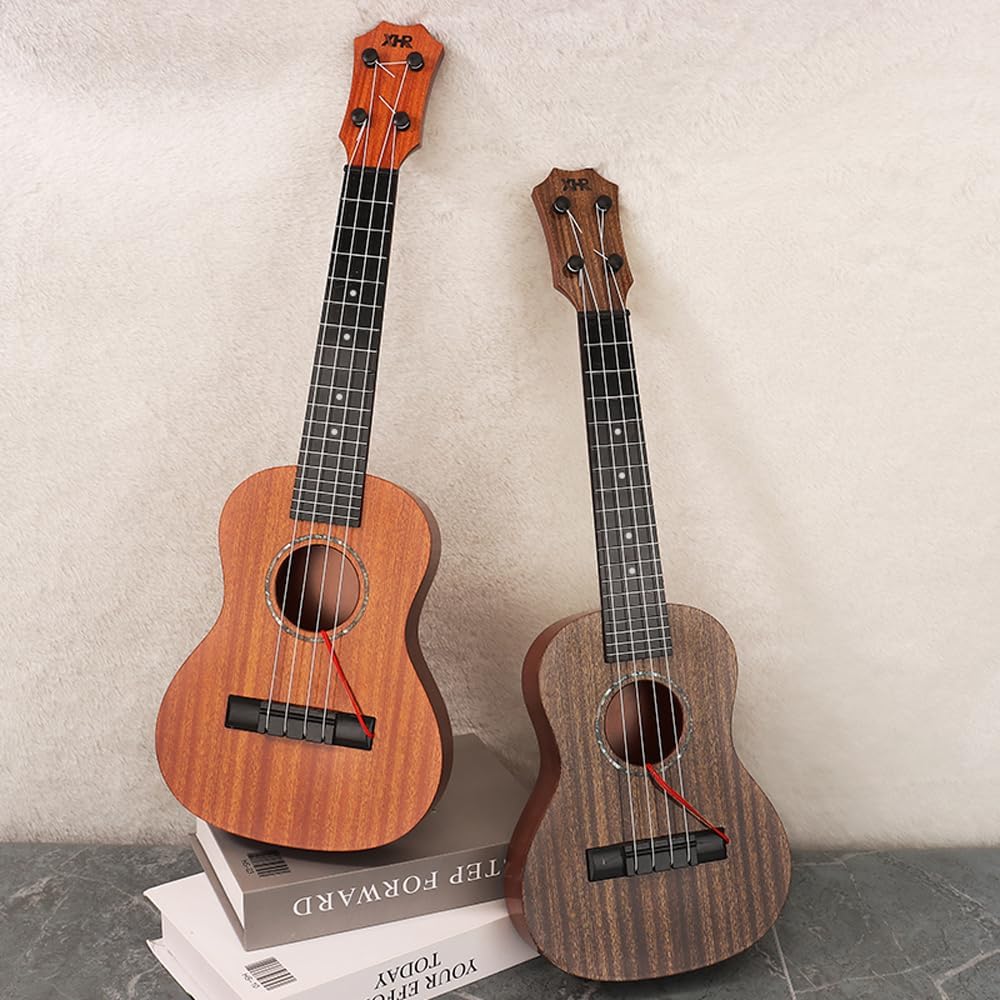 Raimy Kids Ukulele Guitar - 21inch 4 Strings Guitar Children Musical Instruments Educational Toys with Picks for Toddler Kids Boys Girls Beginner (Orange)