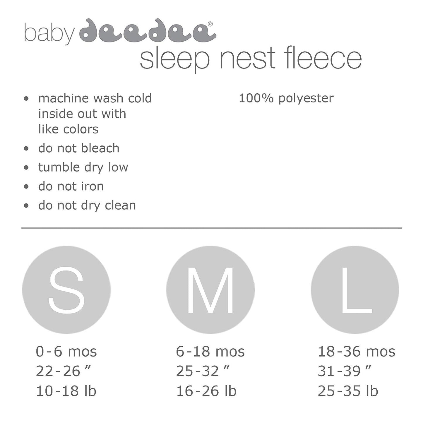 baby deedee Sleep Nest Fleece Baby Sleeping Bag, Sweet Pink, 0-6 Month