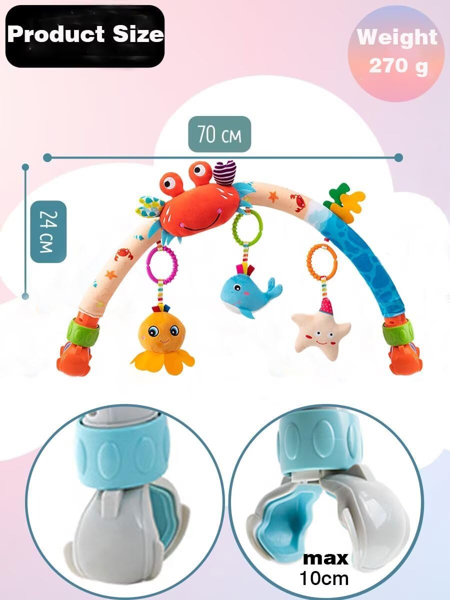 Pau1Hami1ton Baby Stroller Arch Toys, Car Seat Toys,Baby Gifts.S-19(Fish)