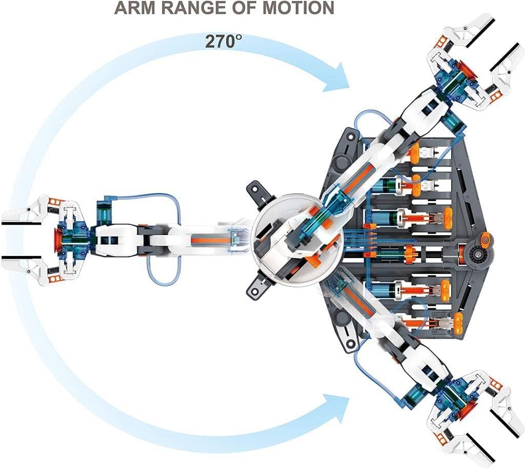 “Hydrobot Arm Kit”, Hydraulic Kit, STEM Building Toy for Kids 12+