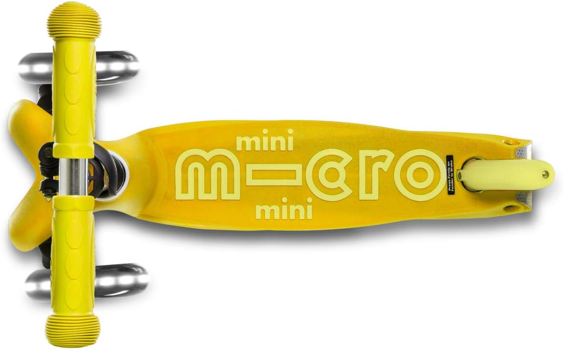 Micro Kickboard Mini Deluxe LED Three-Wheeled Lean-to-Steer Swiss-Designed Micro Scooter