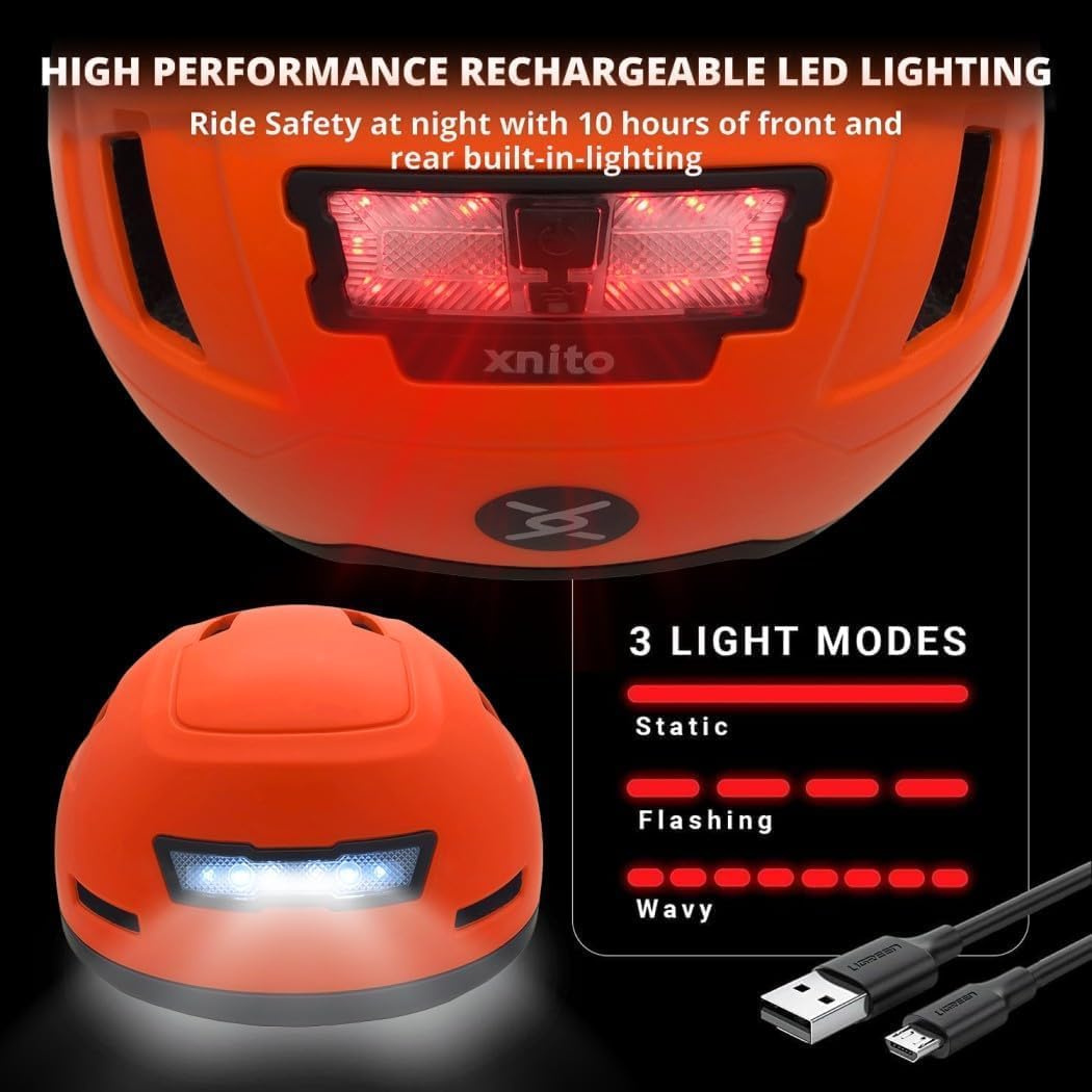 Kid Bike Helmets for Boys and Girls | Fit Head 51-54cm Circumference | CPSC & NTA-8776 Dual Certified | Multi-Sport Helmets with LED Lights, Magnetic Buckle, Detachable Visor