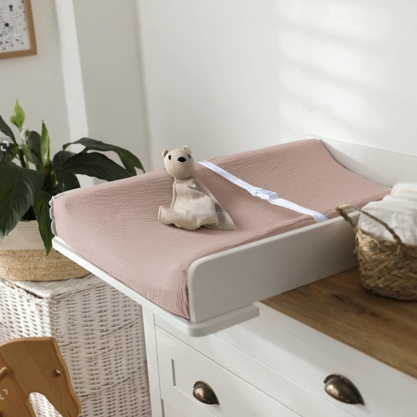 lulumoon Baby Changing Pad Cover: Muslin Diaper Changing Table Pad Cover - Changing Pad Sheets for Girls Boys