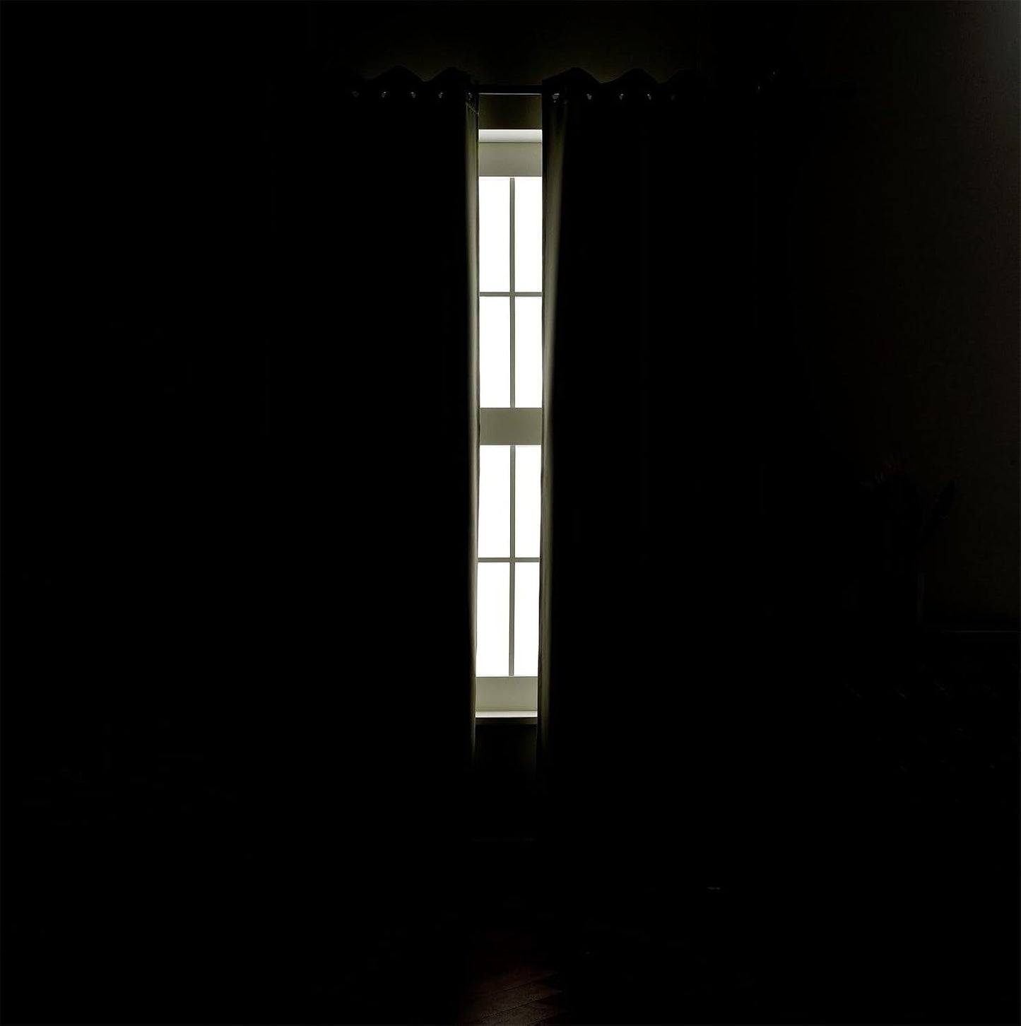MIUCO Blackout Curtains Room Darkening Curtains Textured Grommet Panels for Living Room 2 Panels 52x84 Inch Long Sage