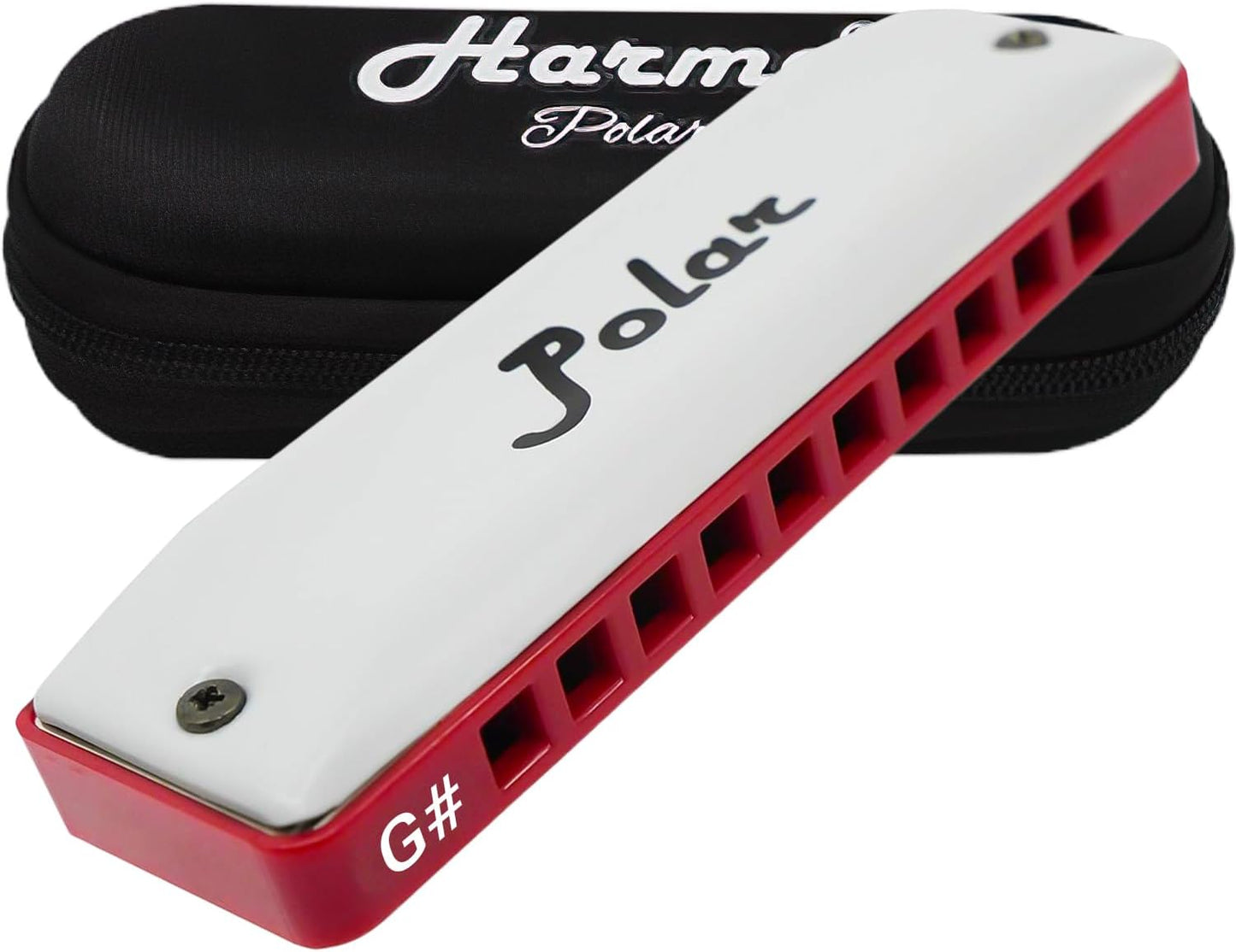 Harmo Polar Natural Minor Harmonica Key of G# - Specialized for Natural Minor Blues, Jazz, Rock, Folk, & Pop, Mouth Organ With Case, Phosphor Bronze Reeds, Harmonica for Beginners & Professionals