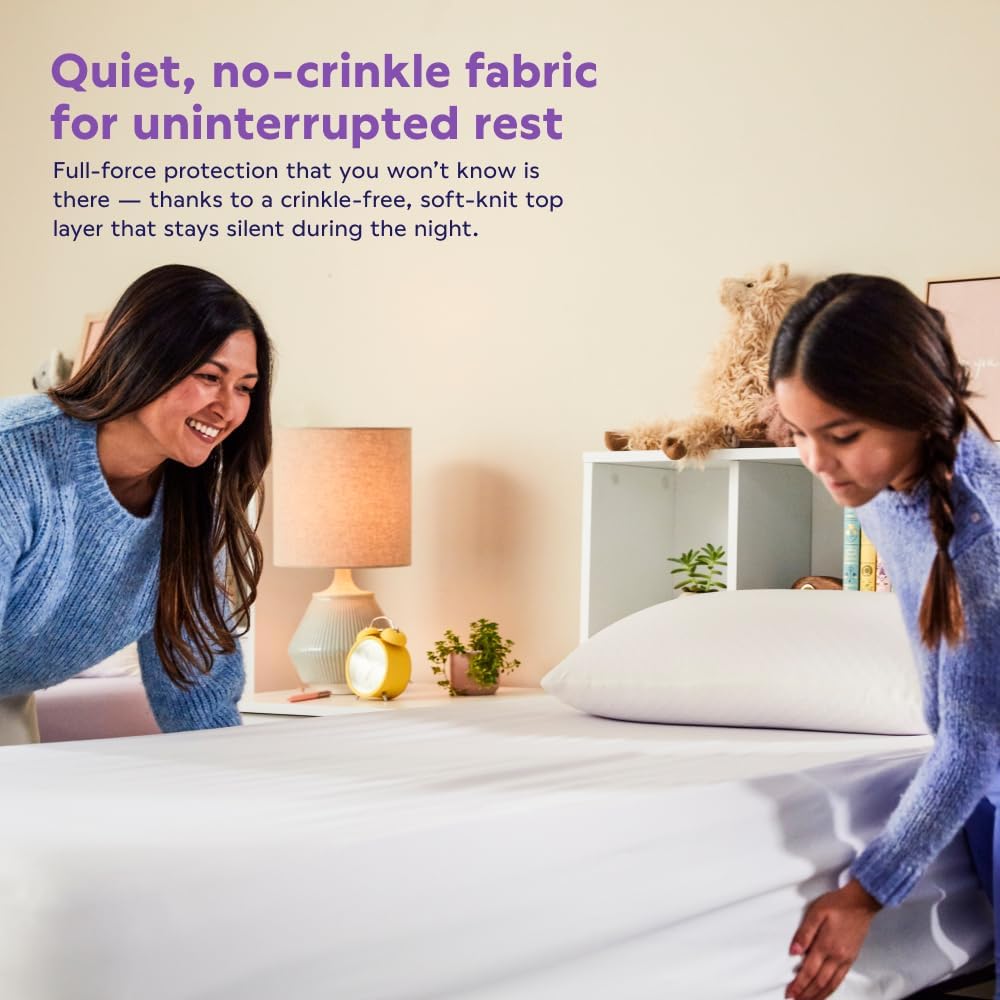 Purple Waterproof Mattress Protector – Full, Gold-Standard Protection, Comfort-First Design, Fits Mattresses 8” to 15.5”