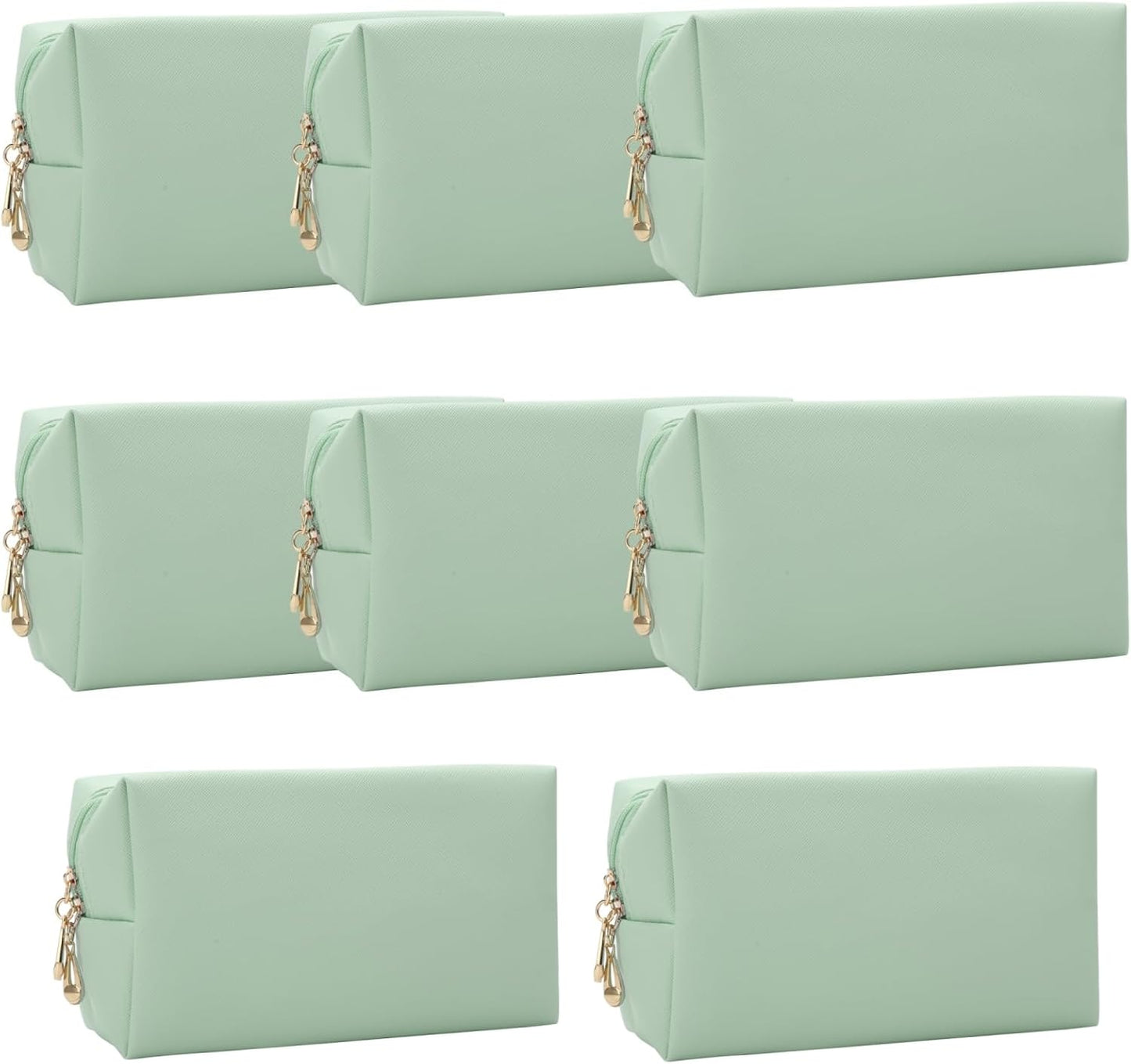 Bridesmaid Proposal Gifts Letter Cosmetic makeup bag bulk for Wedding Party Favors Bachelorette party decorations Toiletry Organizer Bag Makeup Case Gift (8, Sage Green)