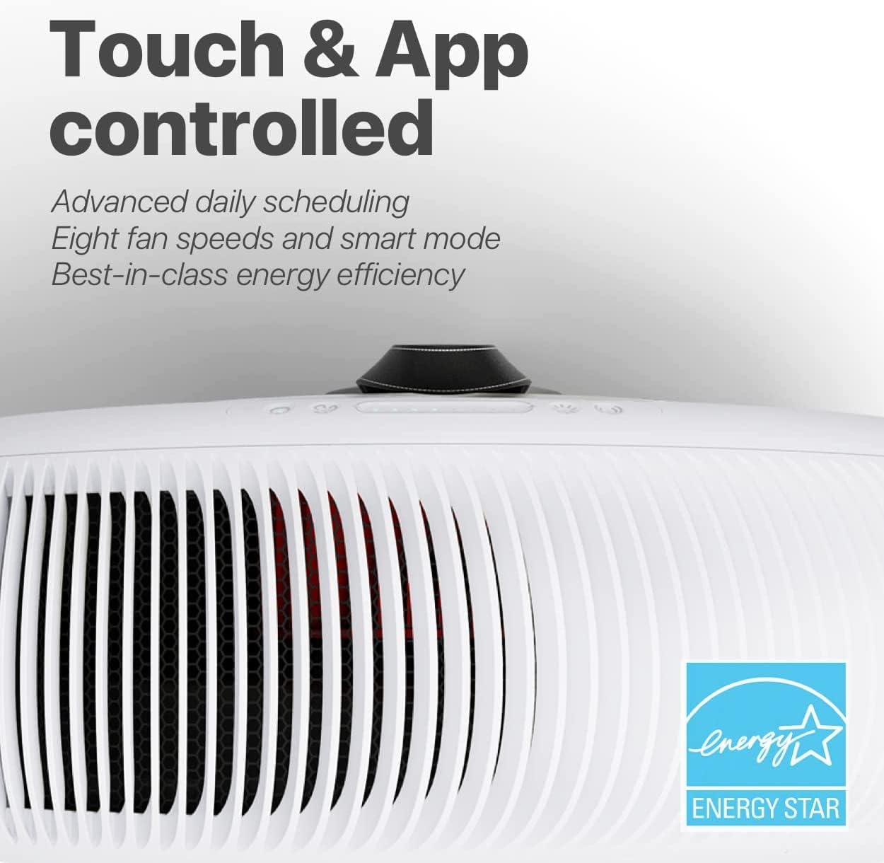 IQAir Atem X Smart Air Purifier for Large Room up to 1650 sq. ft., WiFi App Control, HyperHEPA Filters Wildfire Smoke, Viruses, Bacteria, Allergies, Asthma Triggers, Mold, Made in Germany