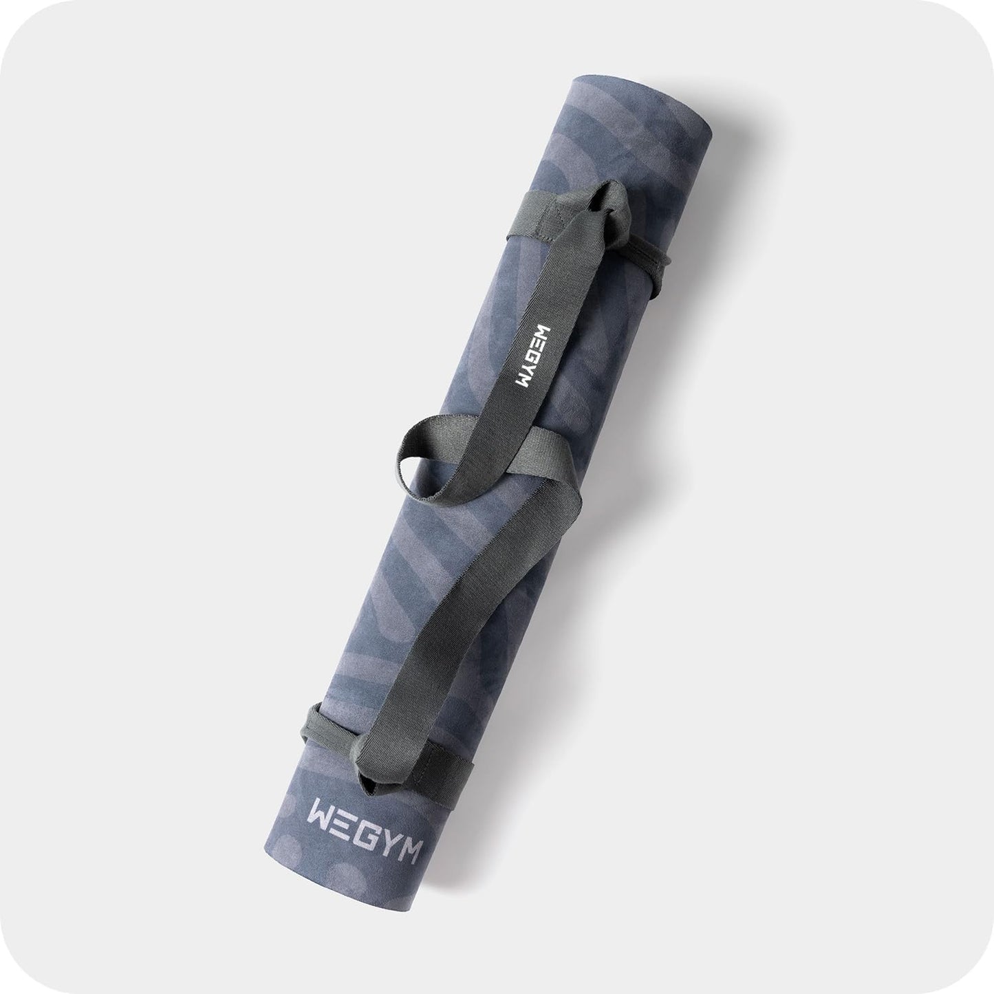 4mm Cushioned Exercise Mat for Yoga & Pilates - Anti Slip, Polyurethane with Suede Top & Carrying Strap