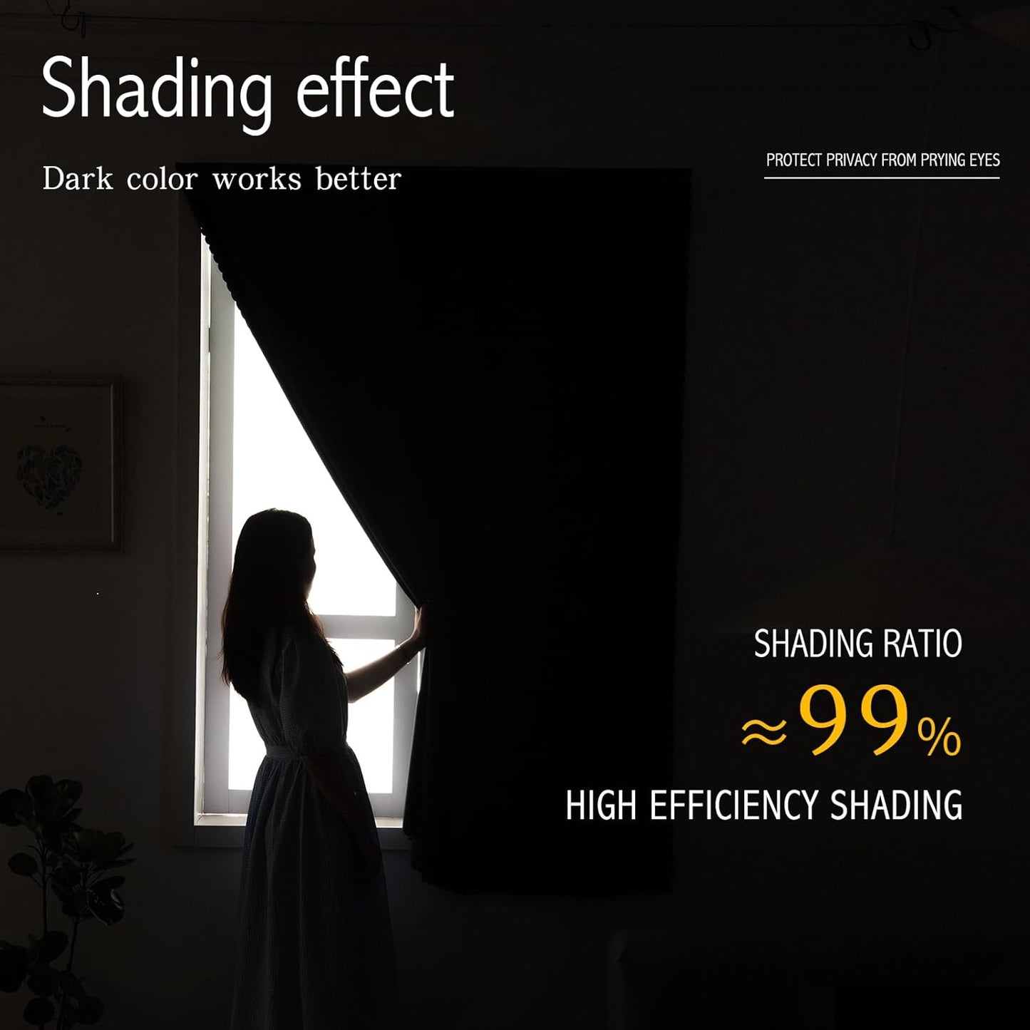 Self Adhesive Portable Blackout Curtains for Bedroom Easy to Install Window Thermal Lnsulated Kitchen Room Darkening Small Window Curtains, Cortinas Para Cuarto, 35"W X 71"L, Beige, 1 Panel