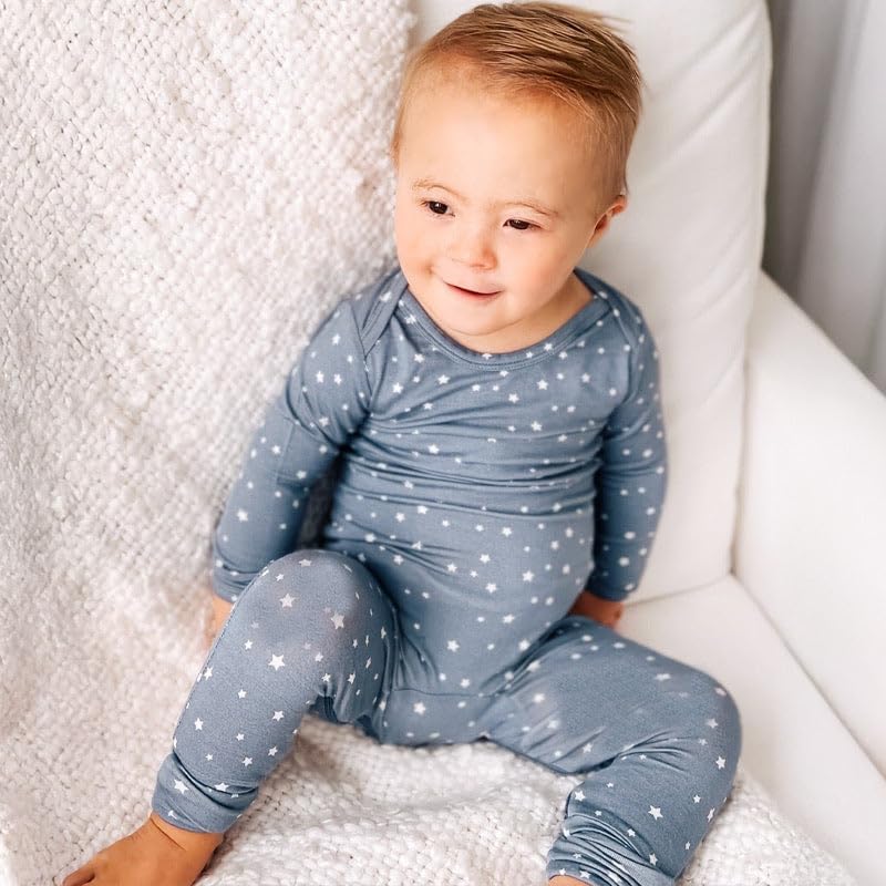 GUNAMUNA Unisex Baby Toddler Ultra-Soft Convertible Pajama, Footie or Romper Sleeper with Diaper Zipper, Newborn to 24 Months