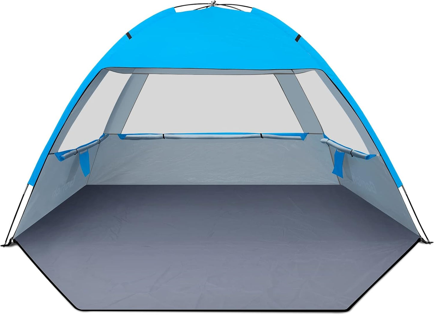 Gorich Beach Tent Sun Shelter for 3/4-5/6-7/8-10 Person with UPF 50＋ UV Protection, Lightweight & Easy Setup Beach Shade Canopy, Portable Beach Shade Tent Beach Cabana