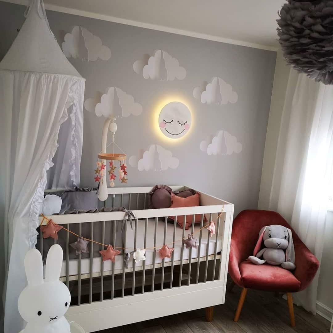 Bed Canopy with Frills Reading Nook Game Tent for Kids Boho Hanging Net Play Room Decor(White)