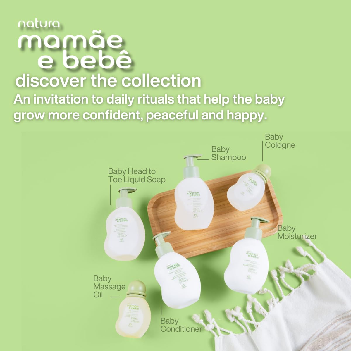 natura - Mamãe e Bebê Shampoo Refill - 100% Vegan - Safe & Gentle Formula - 98.4% Natural Origin - All Skin Types - Cruelty Free - Brazilian Baby Beauty - Baby Essentials - 6.7 fl oz (200ml)