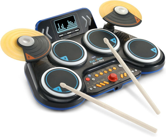 VTech Kidi Star Drum Pad, Black