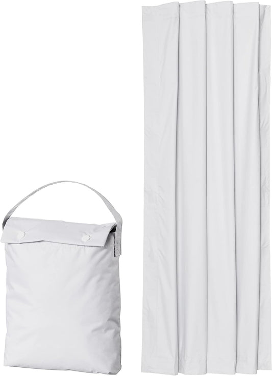 Amazon Basics Portable Blackout Curtain Shade with Suction Cups, 50"W x 78"L, 1 Pack, White