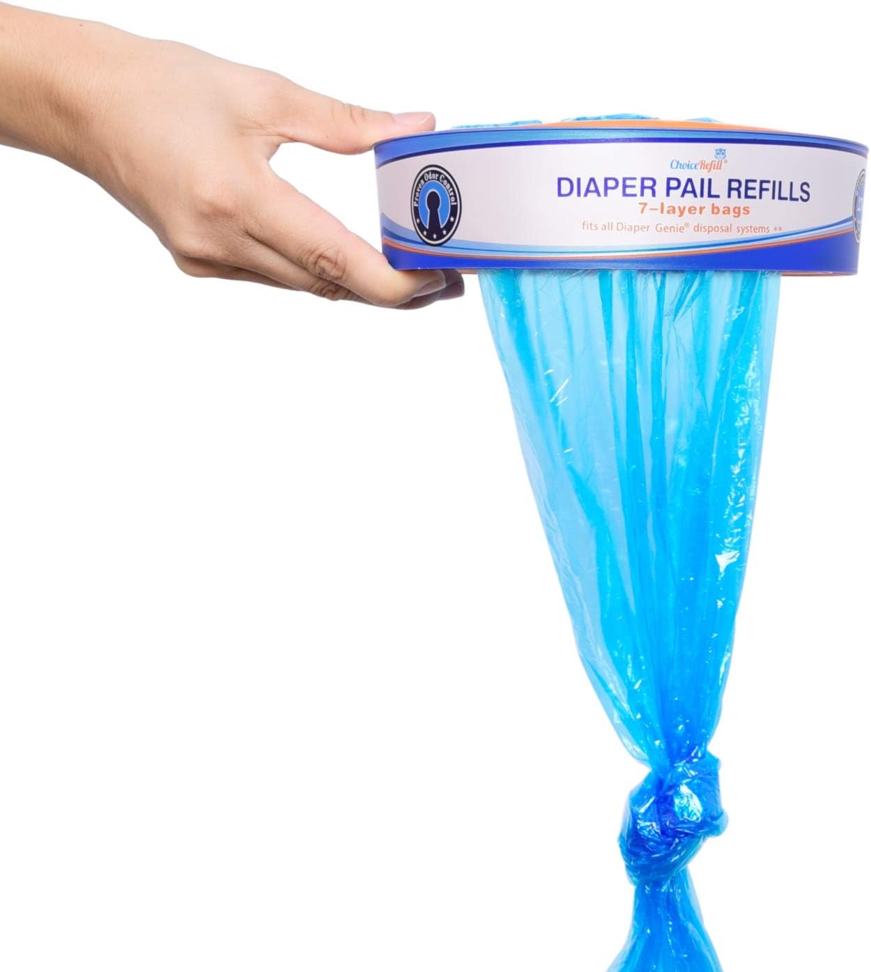 Compatible with Diaper Genie Pails, 4-Pack, 1300count