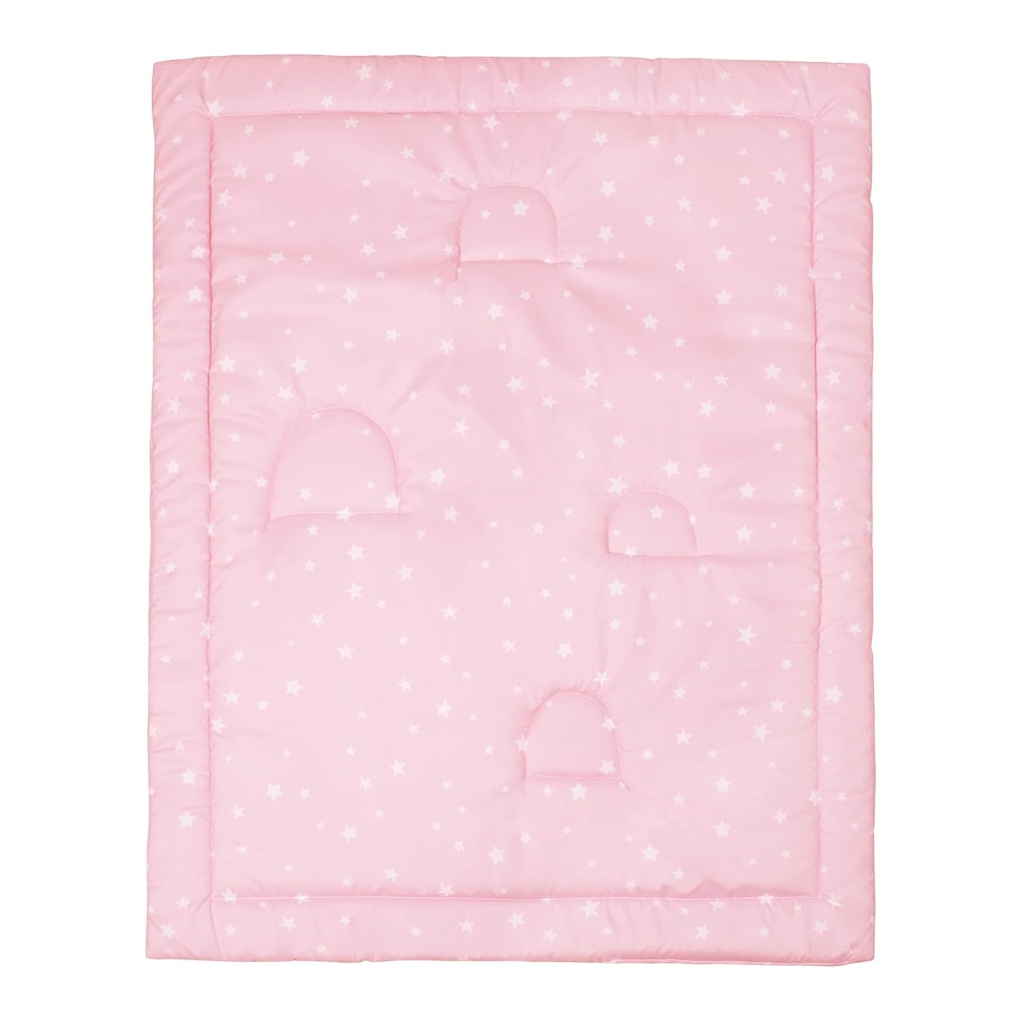 UOMNY Crib Bedding Set for Girls 3 Piece with Comforter Sheet Toddler Pillowcase Baby Bedding Sets Pink Rainbow