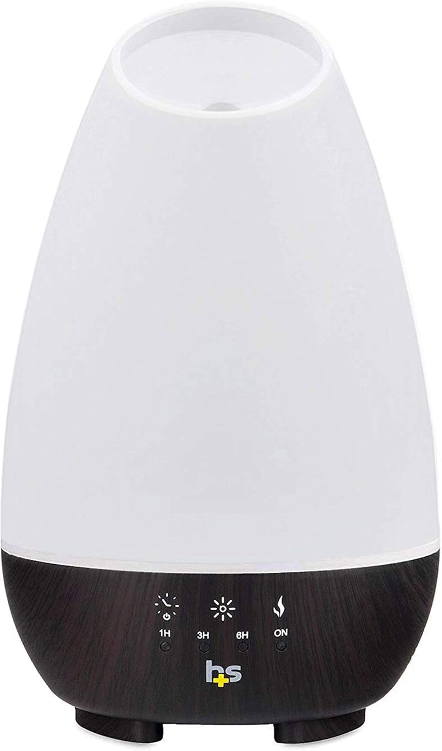 HealthSmart Essential Oil Diffuser, Cool Mist Humidifier and Aromatherapy Diffuser, FSA HSA Eligible with 500ML Tank for Large Rooms, Adjustable Timer, Mist Mode and 7 LED Light Colors, (Pack of 2)