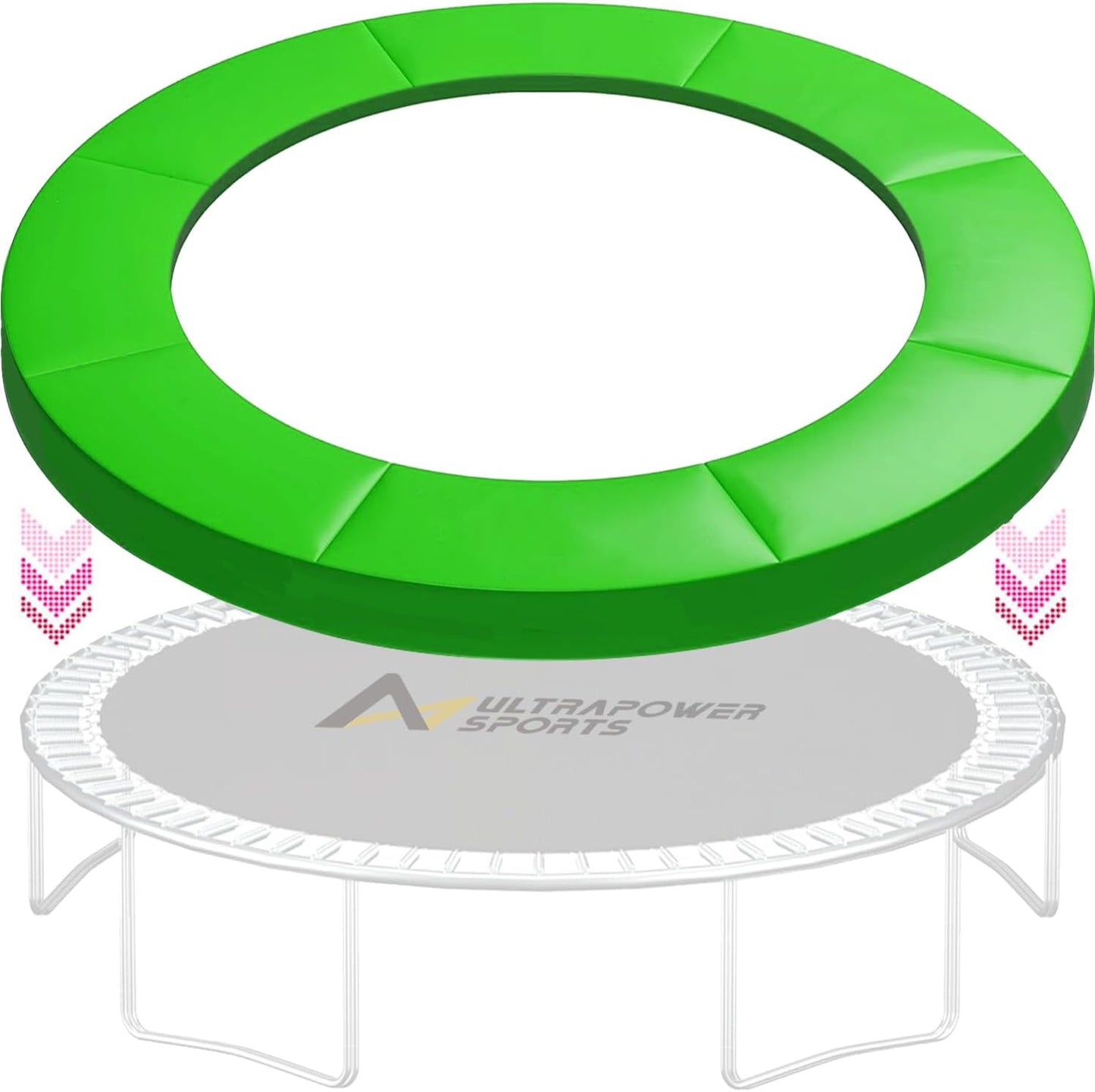 Trampoline Pad Replacement Trampoline Mat Replacement Padding Safety Pad Spring Cover Round Spring Cover with No Holes 10 Ft 12 ft 13 ft 14 ft 15 ft Black Blue Pink Green