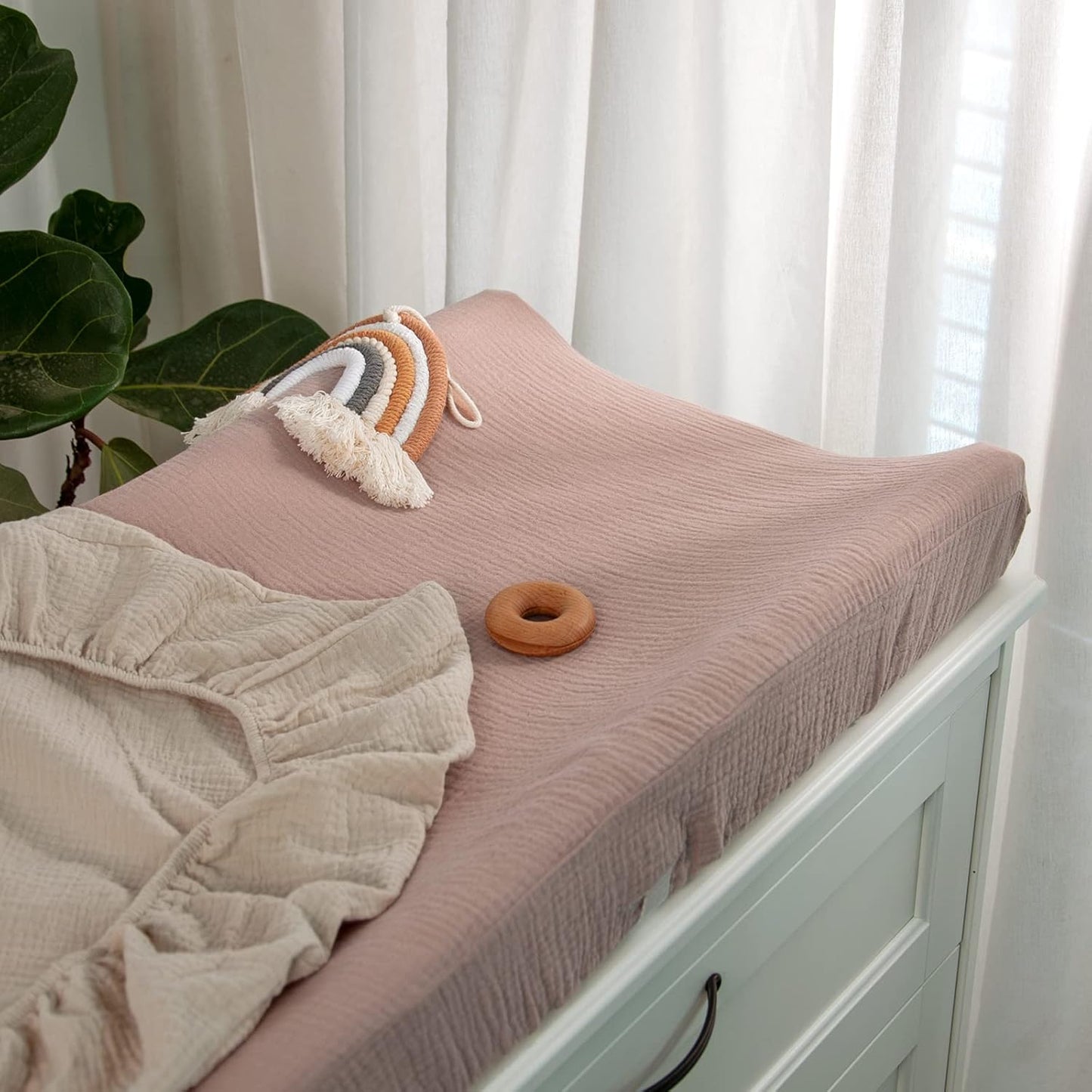lulumoon Baby Changing Pad Cover: Muslin Diaper Changing Table Pad Cover - Changing Pad Sheets for Girls Boys